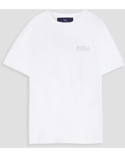 Stella McCartney T-shirt aus baumwoll-jersey mit print - Weiß