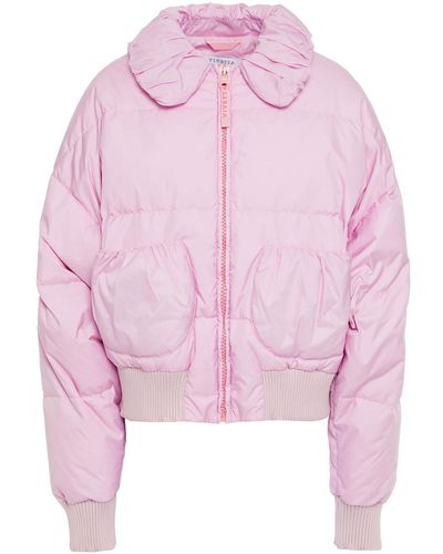Vivetta Quilted Shell Down Bomber Jacket - Pink