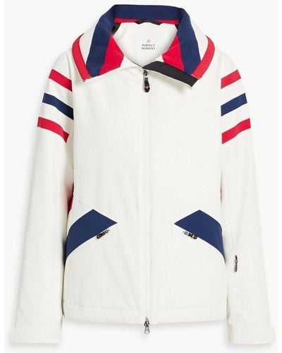 Perfect Moment Clemency Striped Ski Jacket - Blue