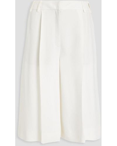 Valentino Garavani Silk-crepe Shorts - White