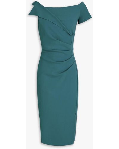 La Petite Robe Di Chiara Boni Affie Gathered Scuba Dress - Green