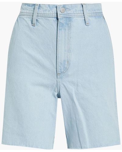 Nobody Denim Tyler Frayed Denim Shorts - Blue