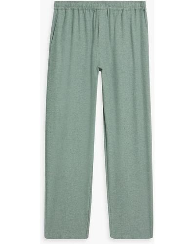Hamilton and Hare Cotton-jersey Pyjama Trousers - Green