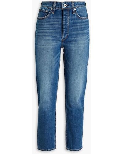 Rag & Bone Nina High-rise Tapered Jeans - Blue