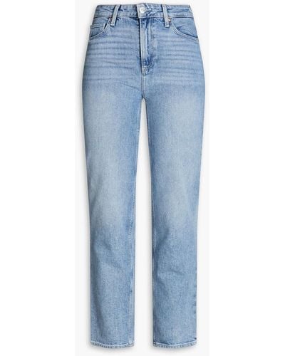 PAIGE Stella High-rise Straight-leg Jeans - Blue