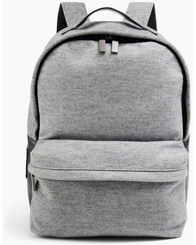 Canali Mélange Felt Backpack - Grey