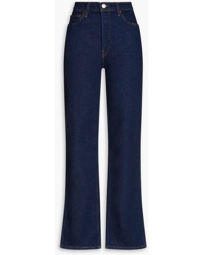 RE/DONE 90s High-rise Straight-leg Jeans - Blue