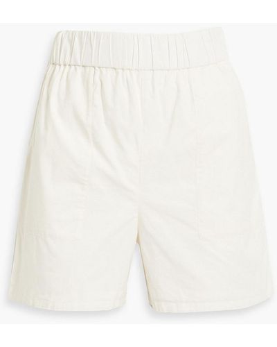 Onia Cotton-poplin Shorts - White