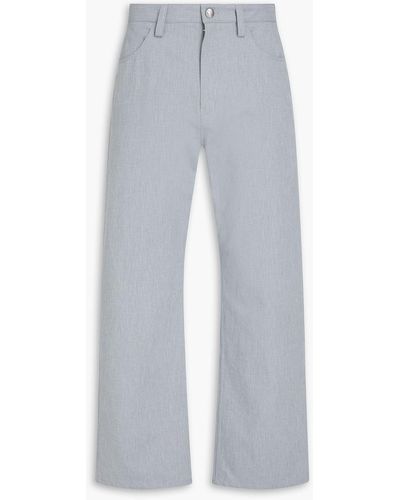 Jil Sander Cotton-canvas Trousers - Grey