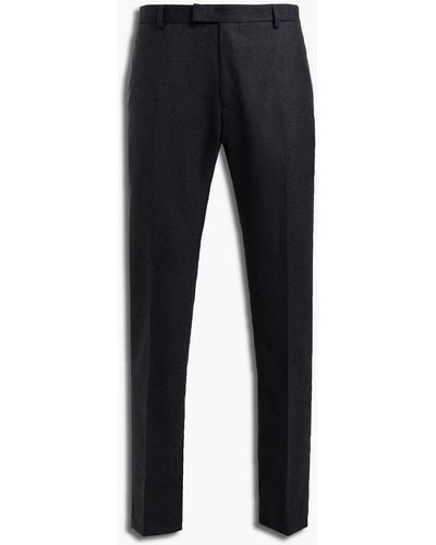 Sandro Slim-fit Houndstooth Wool-twill Suit Pants - Blue