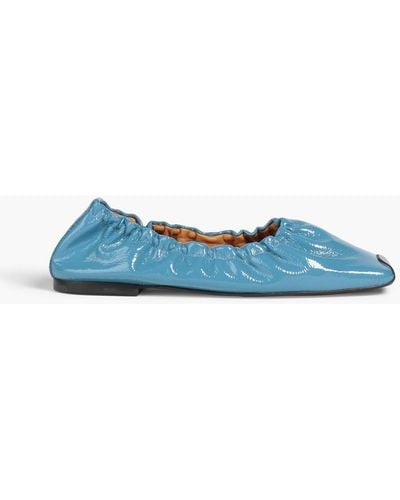 Rejina Pyo Patent-leather Ballet Flats - Blue