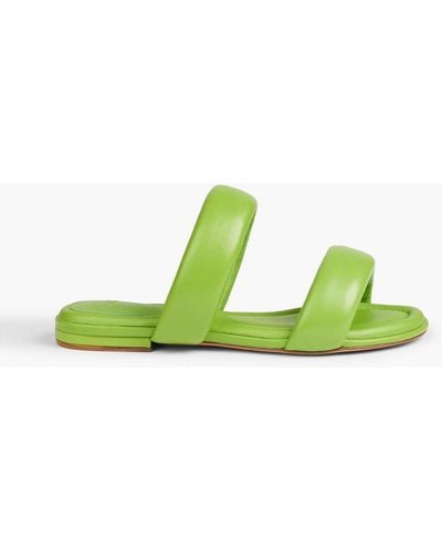 Alexandre Birman Lilla Padded Leather Sandals - Green
