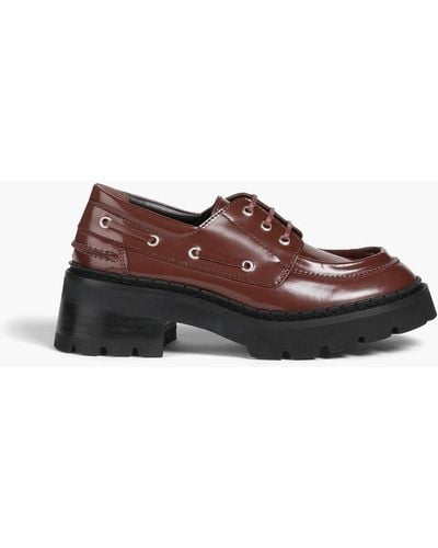 BY FAR Leather Brogues - Brown