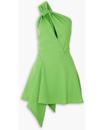 Cult Gaia Eliana asymmetrisches minikleid aus twill mit cut-out - Grün