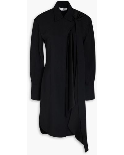 Victoria Beckham Cutout Cady Shirt Dress - Black