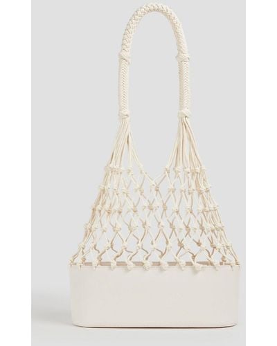 Zimmermann Macramé And Leather Tote - Natural