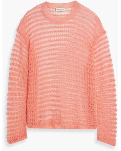 Dries Van Noten Open-knit Sweater - Pink
