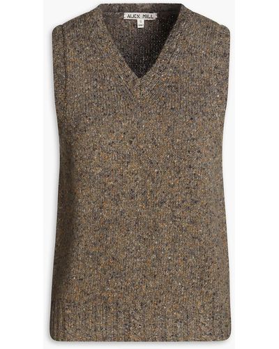 Alex Mill Francis Donegal Merino Wool-blend Vest - Brown