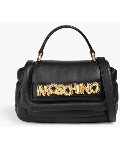 Moschino Leather Tote - Black