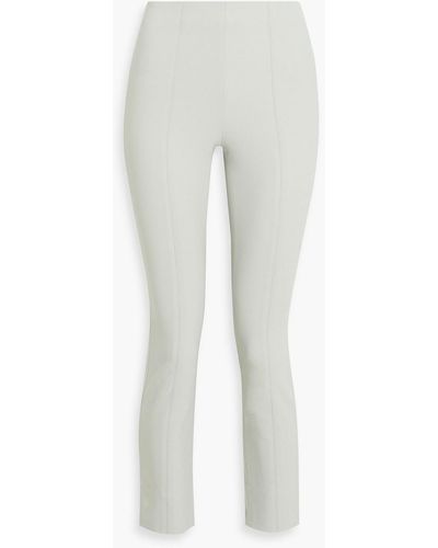 Vince Stretch-crepe Slim-leg Pants - White