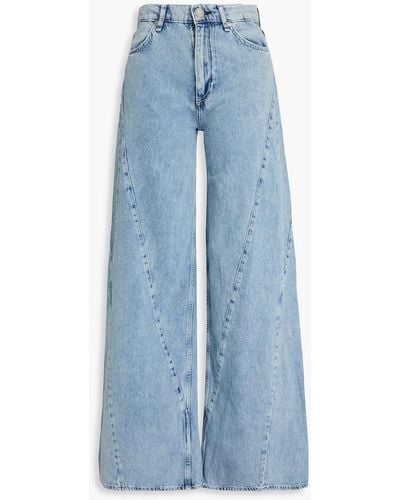 Rag & Bone Alisha High-rise Wide-leg Jeans - Blue