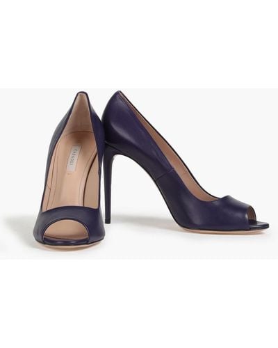 Casadei Leather Court Shoes - Purple