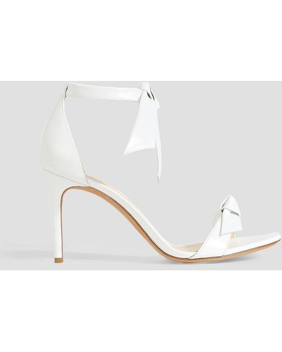 Alexandre Birman Clarita Bow-embellished Leather Sandals - White