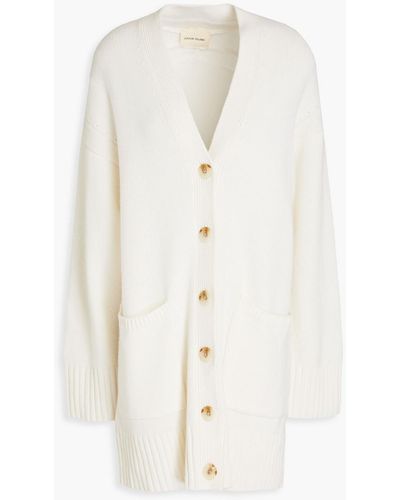 Loulou Studio Maio Wool And Cashmere-blend Cardigan - White