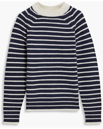 Alex Mill Striped Wool Sweater - Blue
