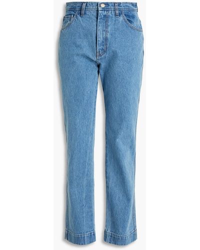 Rejina Pyo Alfie High-rise Straight-leg Jeans - Blue
