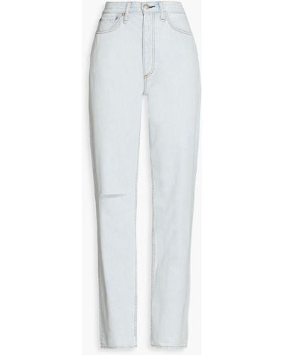 Rag & Bone Alex High-rise Straight-leg Jeans - White