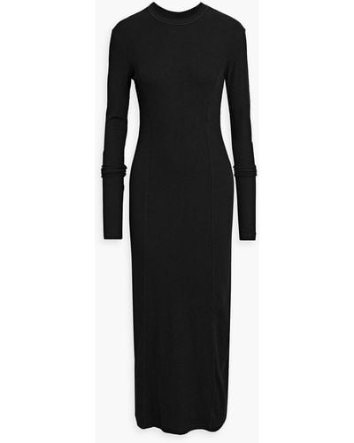 BITE STUDIOS Foundation Ribbed-knit Midi Dress - Black