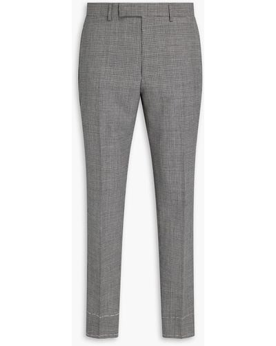 Dunhill Anzughose aus wolle mit hahnentrittmuster - Grau