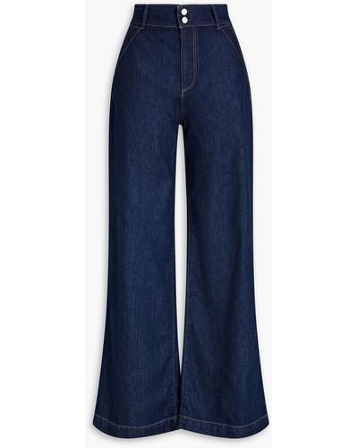 PAIGE Harper High-rise Wide-leg Jeans - Blue