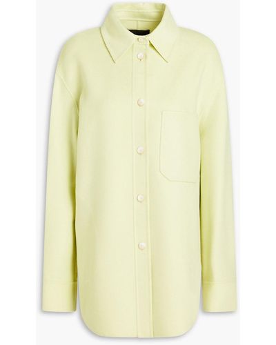JOSEPH Jelia Wool And Silk-blend Shirt - Yellow