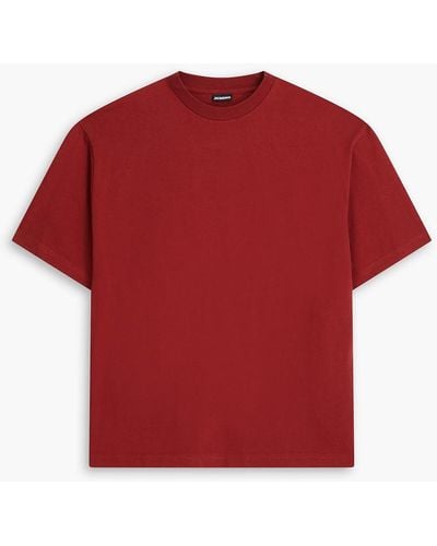Jacquemus Crabe Logo-print Cotton-jersey T-shirt - Red