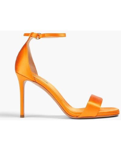 Emilio Pucci Satin Sandals - Orange