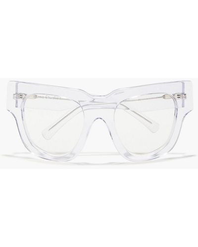 Acne Studios D-frame Acetate Sunglasses - White