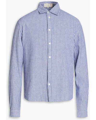 SMR Days Holbox Striped Cotton Shirt - Blue