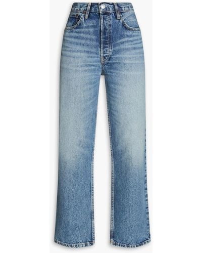 RE/DONE 90s High-rise Straight-leg Jeans - Blue