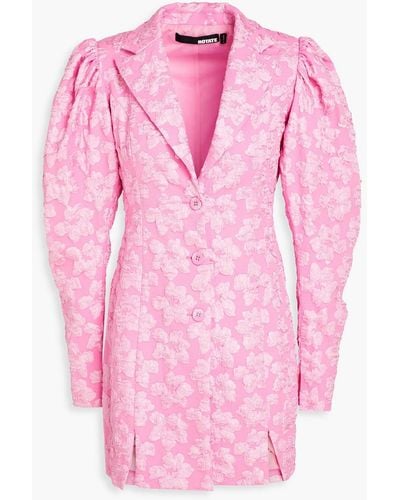 ROTATE BIRGER CHRISTENSEN Cloqué Blazer - Pink