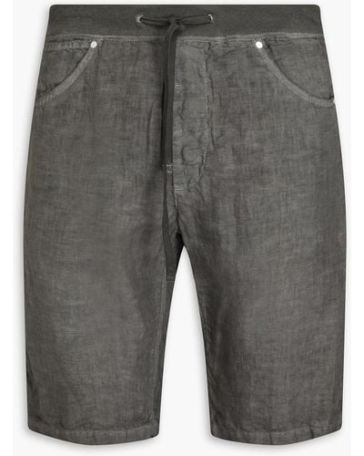120% Lino Linen Shorts - Grey