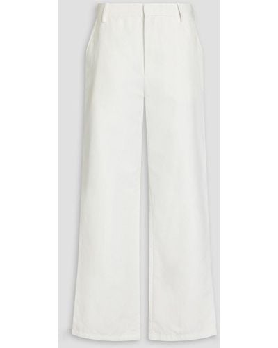 Marni Hose mit geradem bein aus satin-twill - Weiß