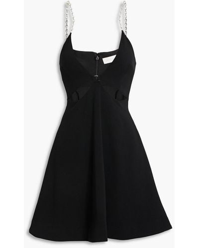 Jonathan Simkhai Embellished Cutout Crepe Mini Dress - Black