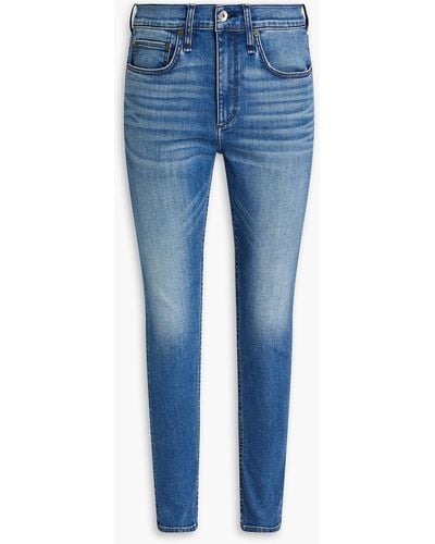 Rag & Bone Fit 1 skinny jeans aus denim mit sitzfalten - Blau