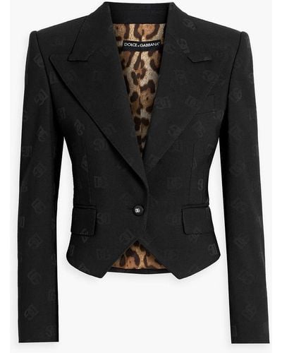 Dolce & Gabbana Jacquard Blazer - Black