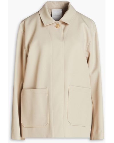 LE17SEPTEMBRE Wool-blend Twill Jacket - Natural