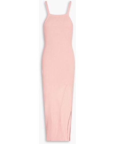 Zeynep Arcay Ribbed-knit Midi Dress - Pink