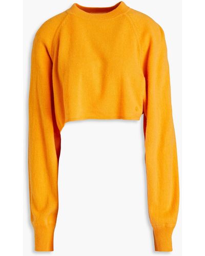 Loulou Studio Bocas Cropped Cashmere Jumper - Yellow