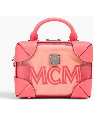 MCM Bedruckte tote bag aus pvc - Pink
